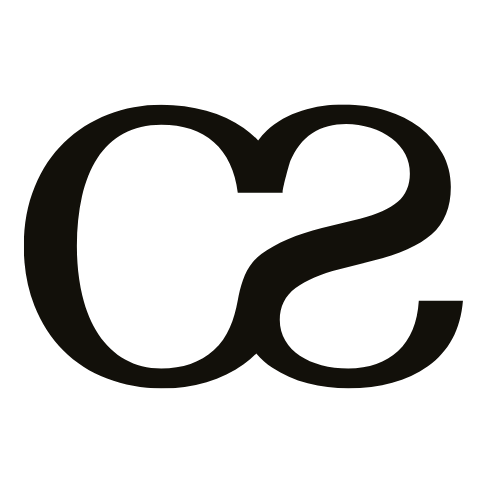 Cyrasoul markasına ait CS harflerinden oluşan minimalist logo